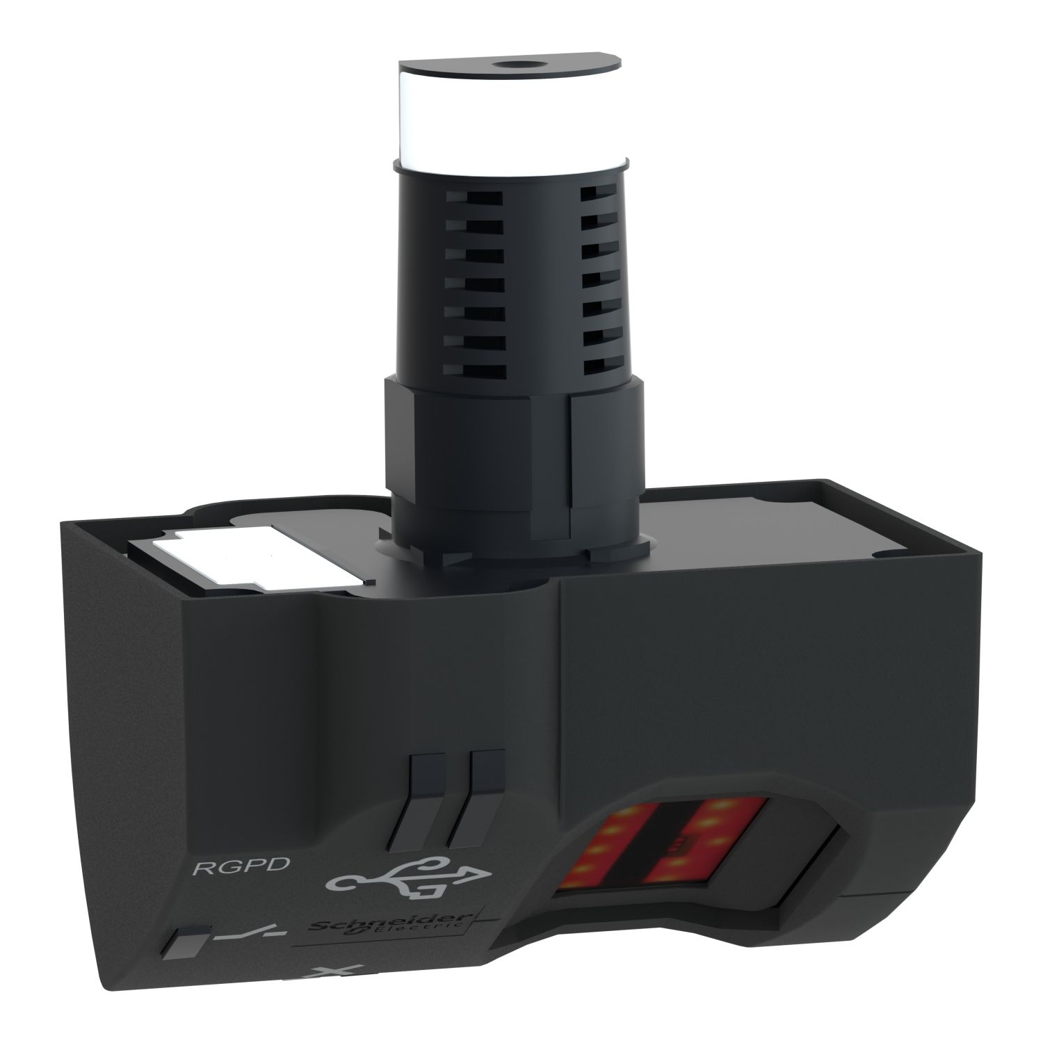 Picture of Biometric Switch, Harmony XB5S, bistable, plastic, 22mm, connection by 2m cable, 24V AC DC