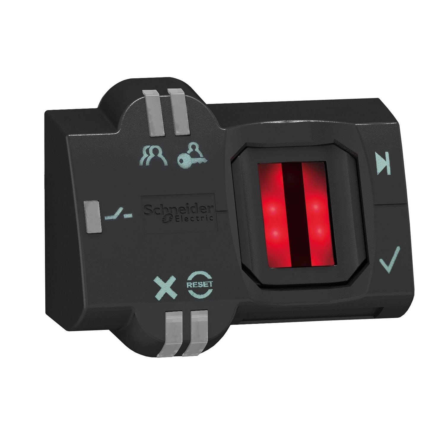 Picture of Biometric Switch, Harmony XB5S, monostable, plastic, 22mm, connection by 2m cable, 24V AC DC