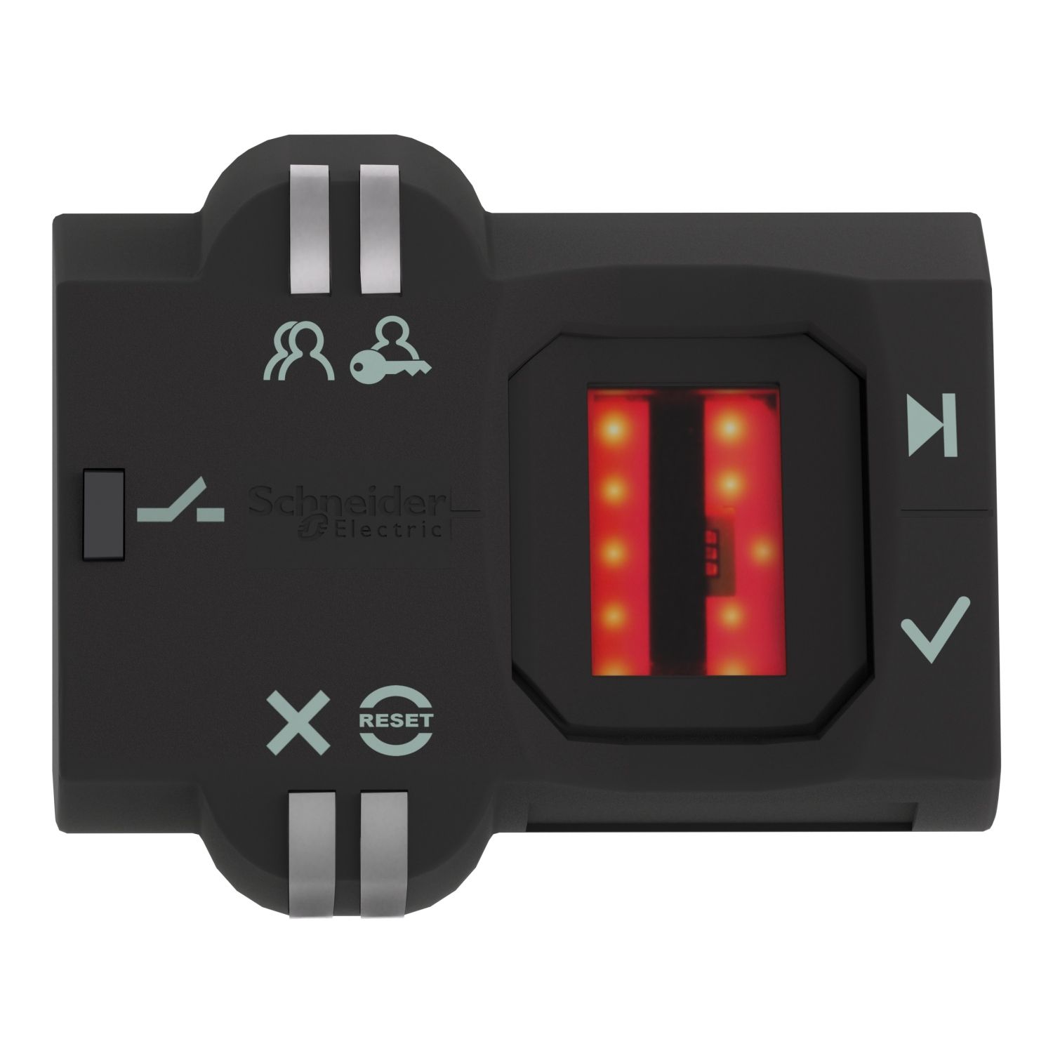 Picture of Biometric switch monostable, Harmony XB5S, plastic, 22mm, connection by M12 connector, 24V AC DC