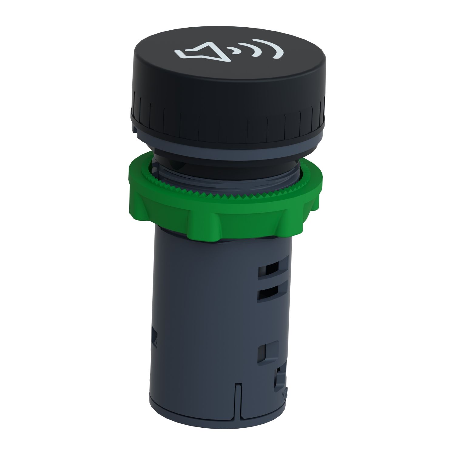 Picture of Annunciator, Harmony XB5, Complete buzzer, plastic, 22mm, continuous or intermittent tone, 110...120V AC