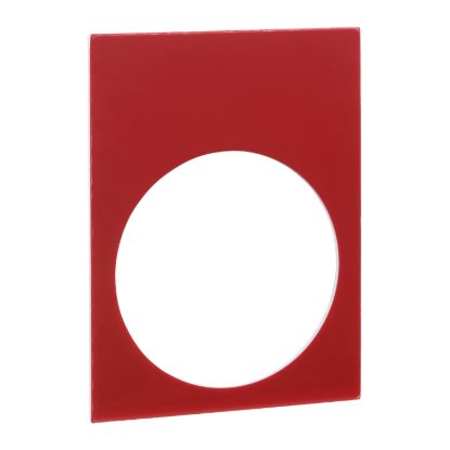 Picture of Blank legend, Harmony XAC, Legend plate, plastic, black or red background, 30x40mm, unmarked
