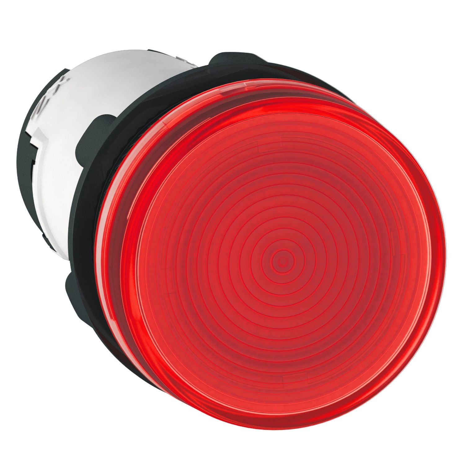 Picture of round pilot light Ø 22 - red - bulb BA 9s - 230 V - faston connectors