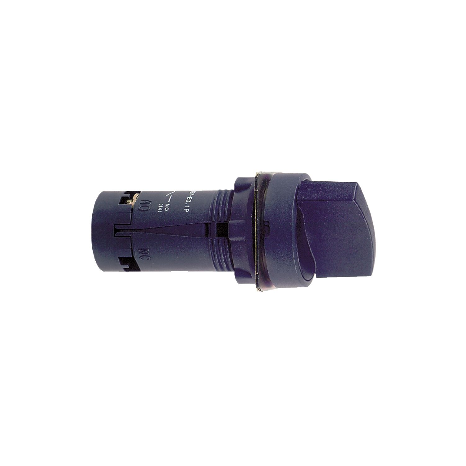Picture of key selector switch - Ø 22 - black - standard handle - 2 positions- 1 NO
