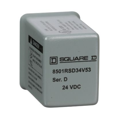 Picture of Miniature Relay, Harmony 8501R, low voltage, hermetically, 4PDT, 14 blades, coil, 5A resistive at 240V AC, 24V DC, 4NO+ 4NC