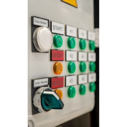 Picture of Pilot light, Harmony XVL, plastic, red, 8mm, protruding LED, faston connectors, 24V DC