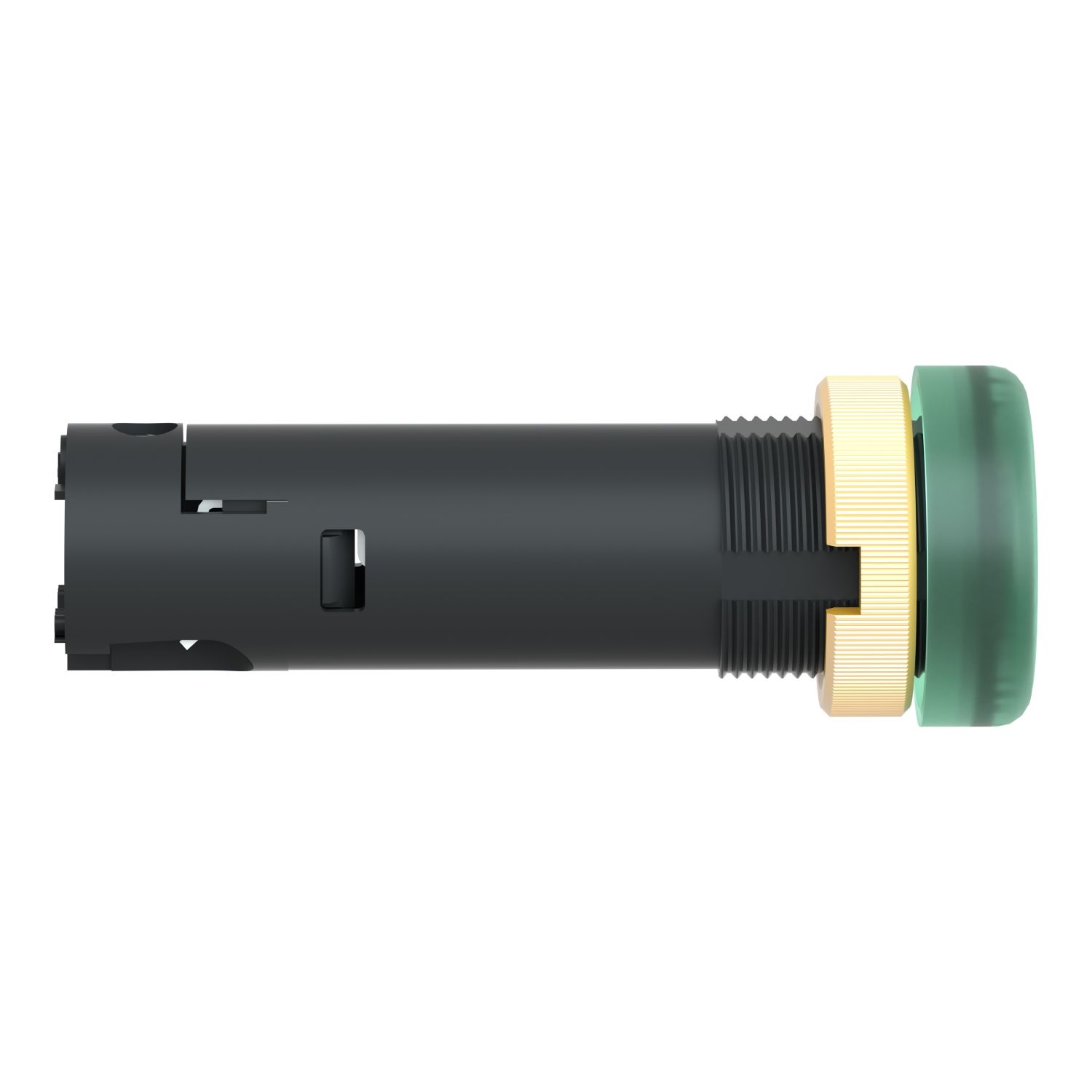 Picture of Pilot light, Harmony XVL, plastic, green, 12mm, covered LED, 24V DC