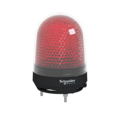 Picture of Illuminated beacon with buzzer, Harmony XVR, orange, Ø100, 70...90 dB, integral LED, 12...24 V DC