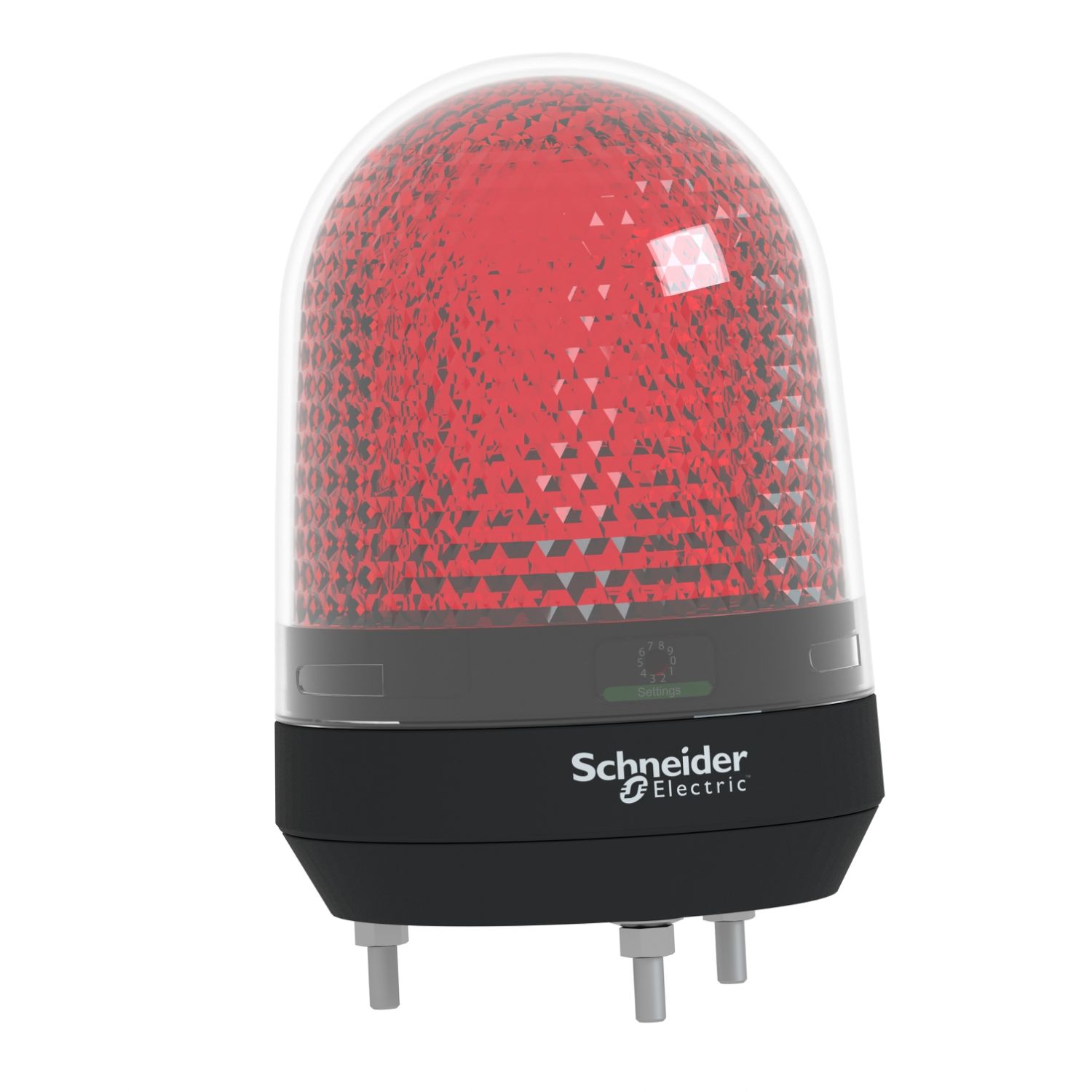 Picture of Illuminated beacon without buzzer, Harmony XVR, red, 100mm, integral LED, 100...230V AC