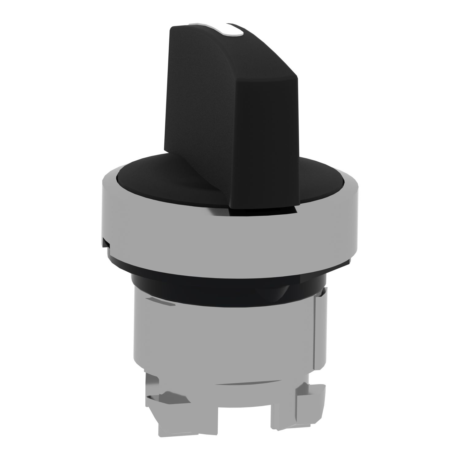 Picture of Selector switch head, Harmony XB4, metal, black, 22mm, 3 positions, stay put
