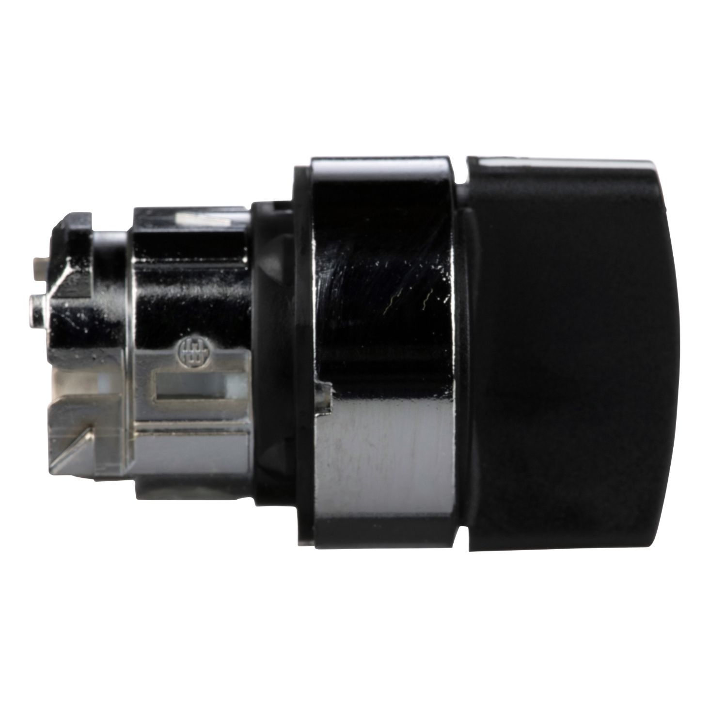 Picture of Selector switch head, Harmony XB4, metal, black, 22mm, 3 positions, stay put