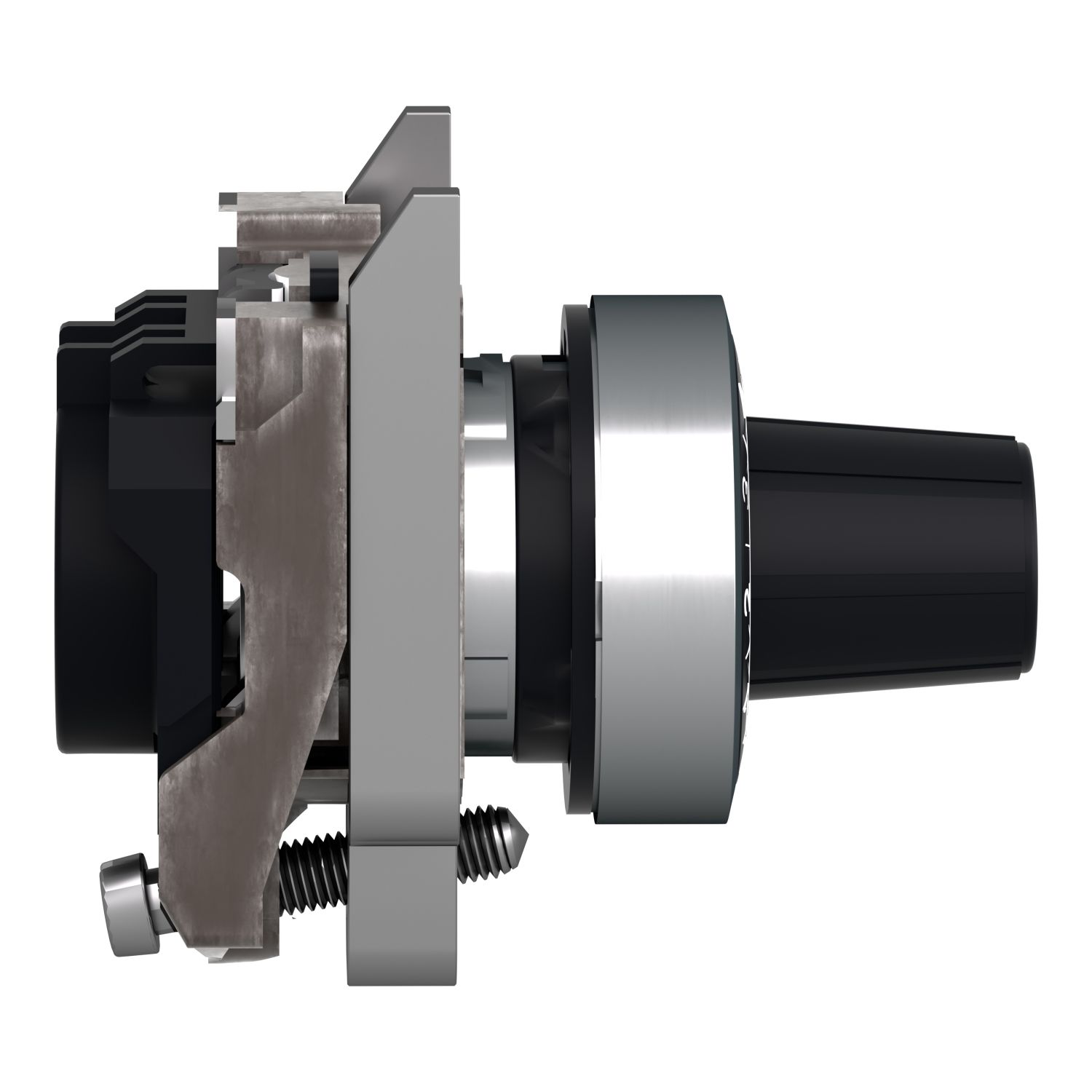 Picture of Potentiometer head, Harmony XB4, metal,black, 22mm, for use with 6mm shaft