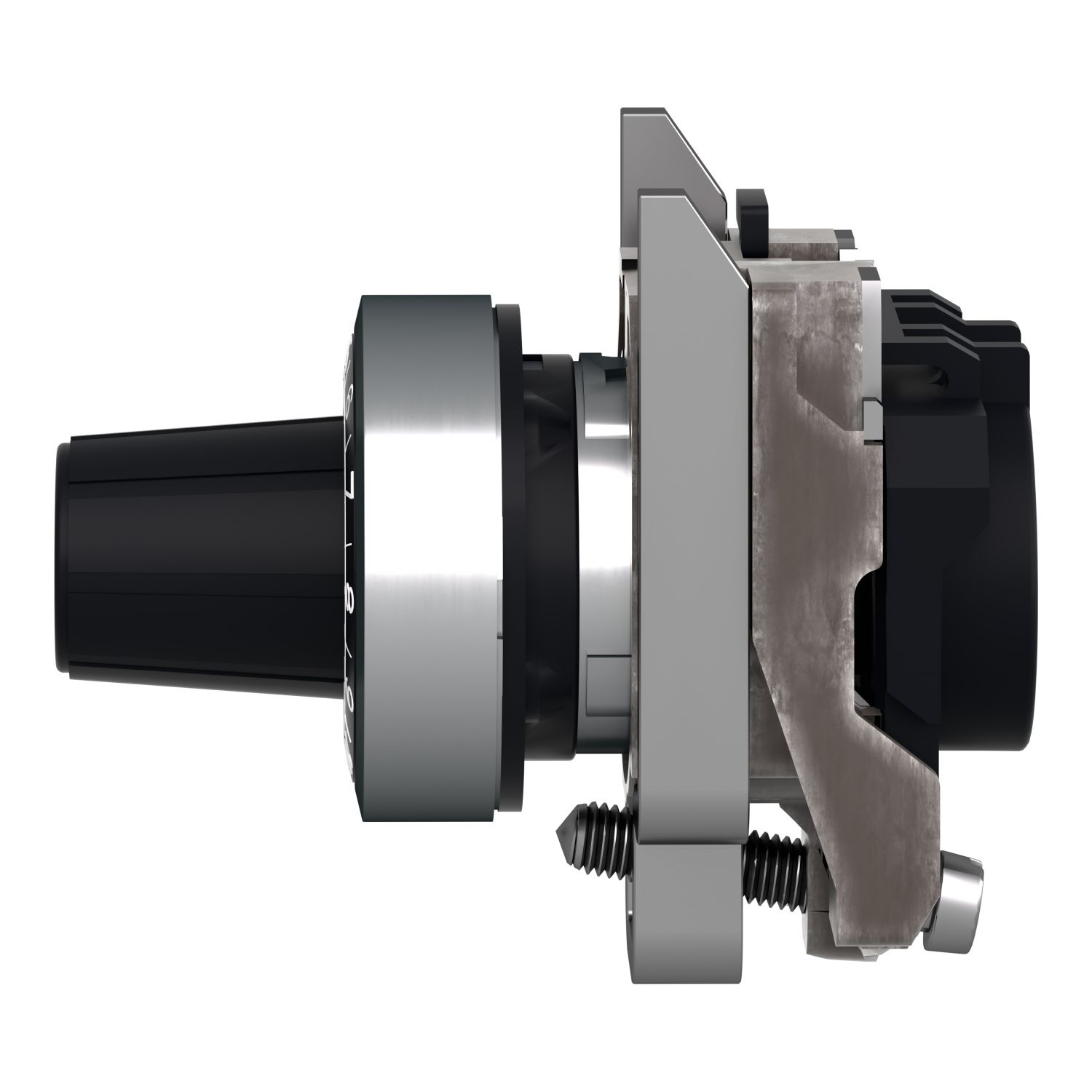 Picture of Potentiometer head, Harmony XB4, metal,black, 22mm, for use with 6mm shaft