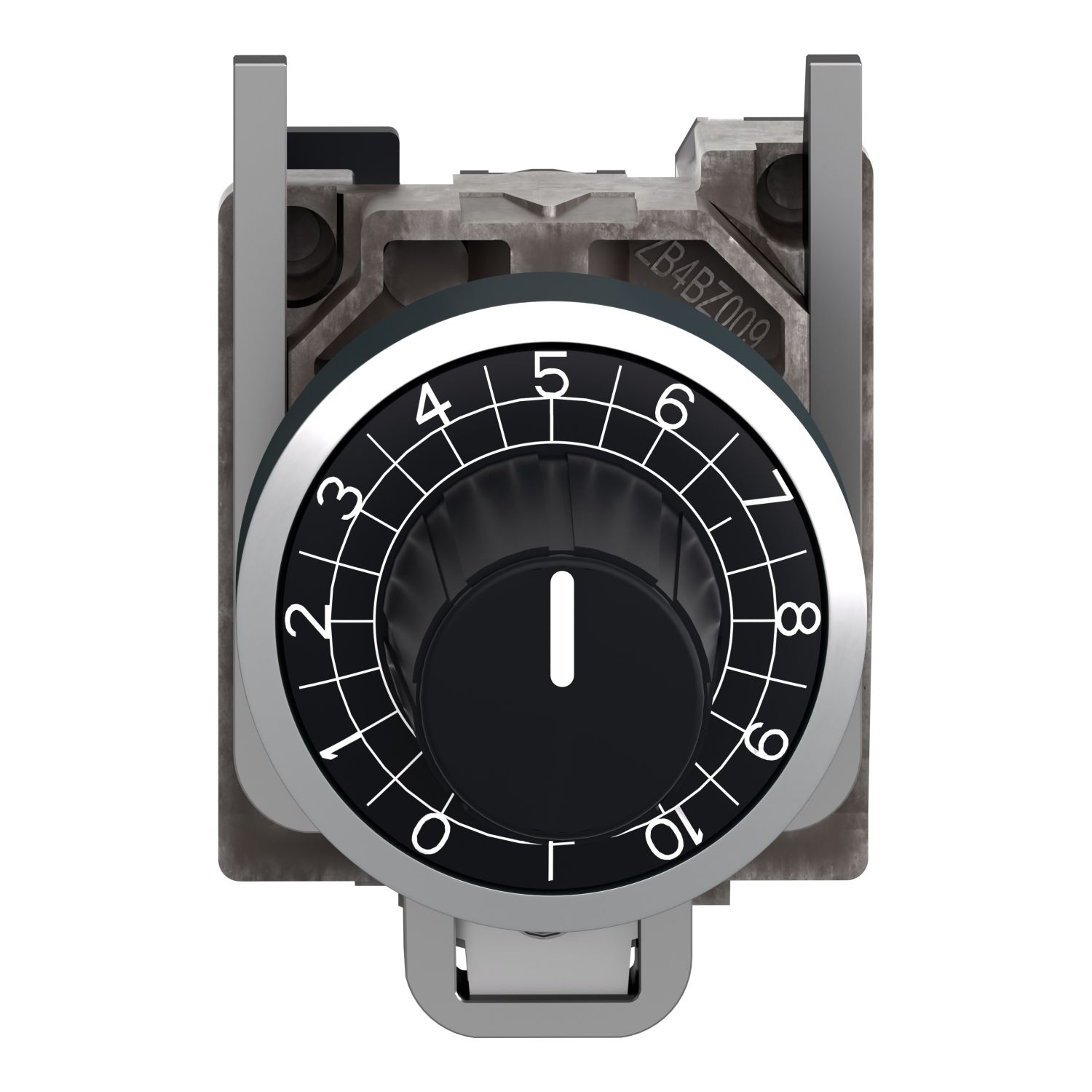 Picture of Potentiometer head, Harmony XB4, metal,black, 22mm, for use with 6.35mm shaft