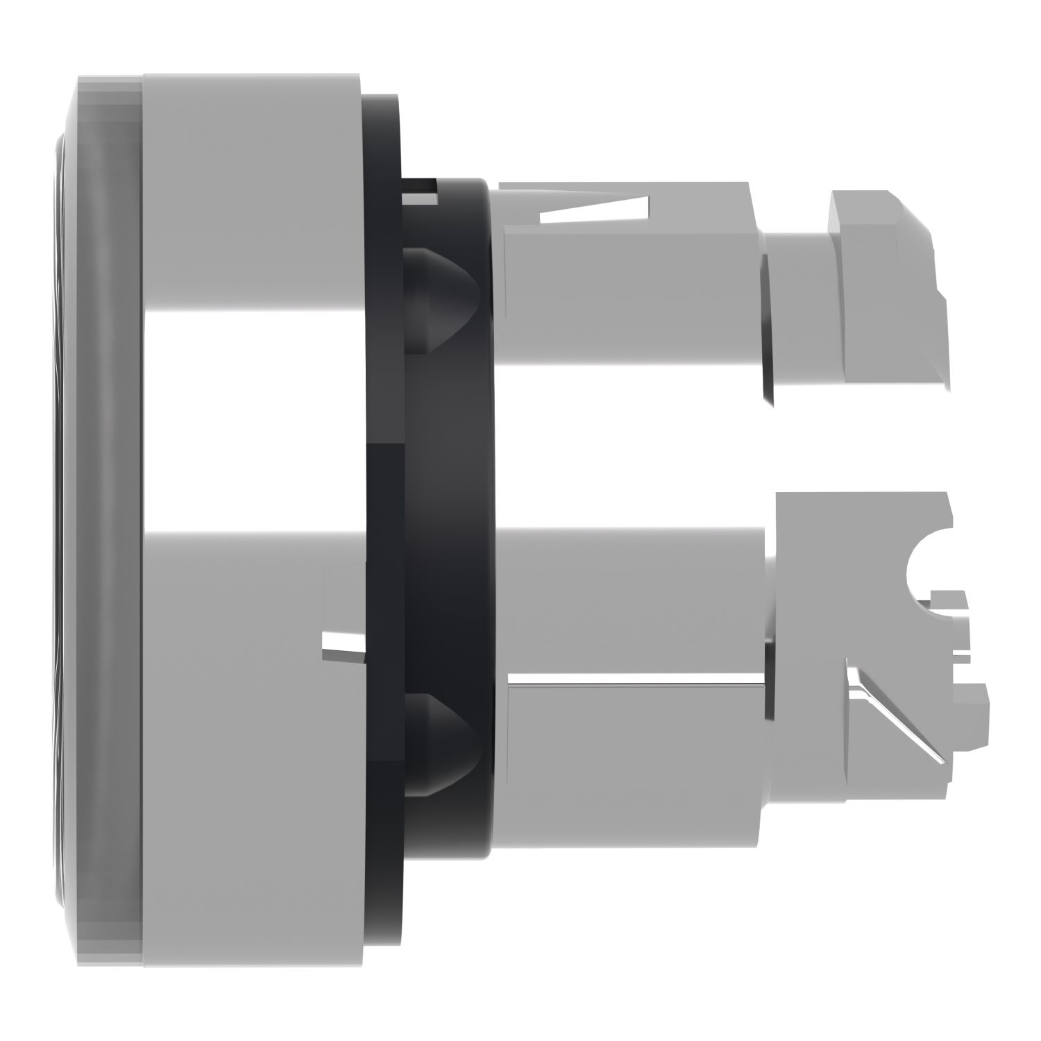 Picture of Head for illuminated push button, Harmony XB4, metal, flush, white, 22mm, spring return, plain lens for BA9s bulb