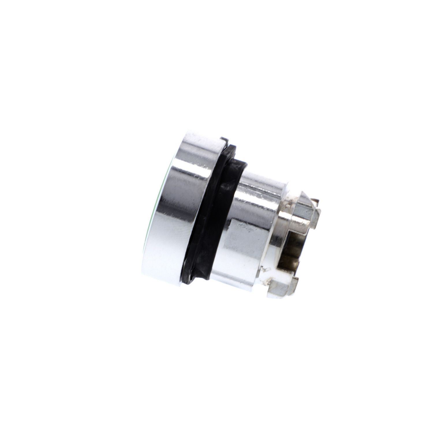 Picture of Push button head, Harmony XB4, metal, flush, green, 22mm, spring return, unmarked