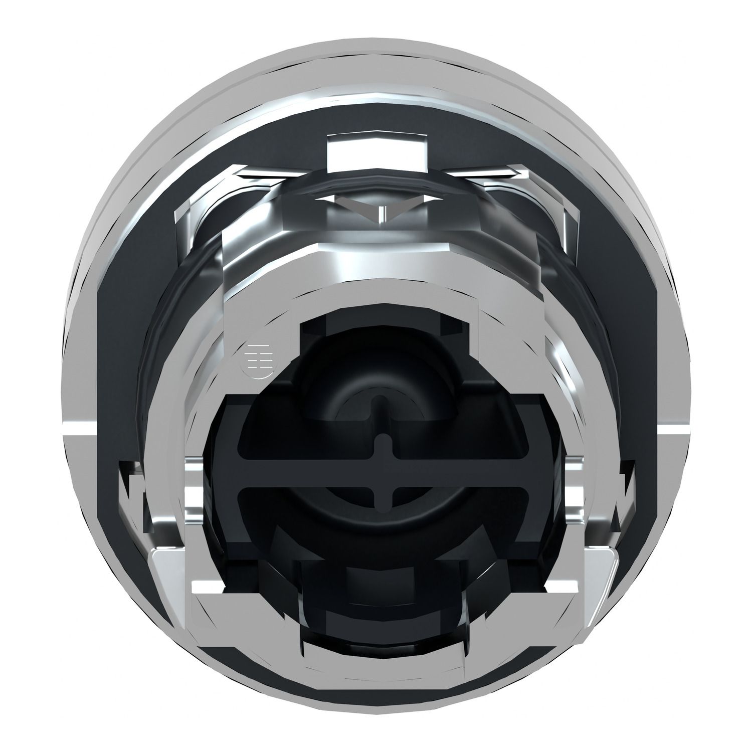 Picture of Head for non illuminated push button, Harmony XB4, metal, recessed, green, 22mm, spring return, unmarked