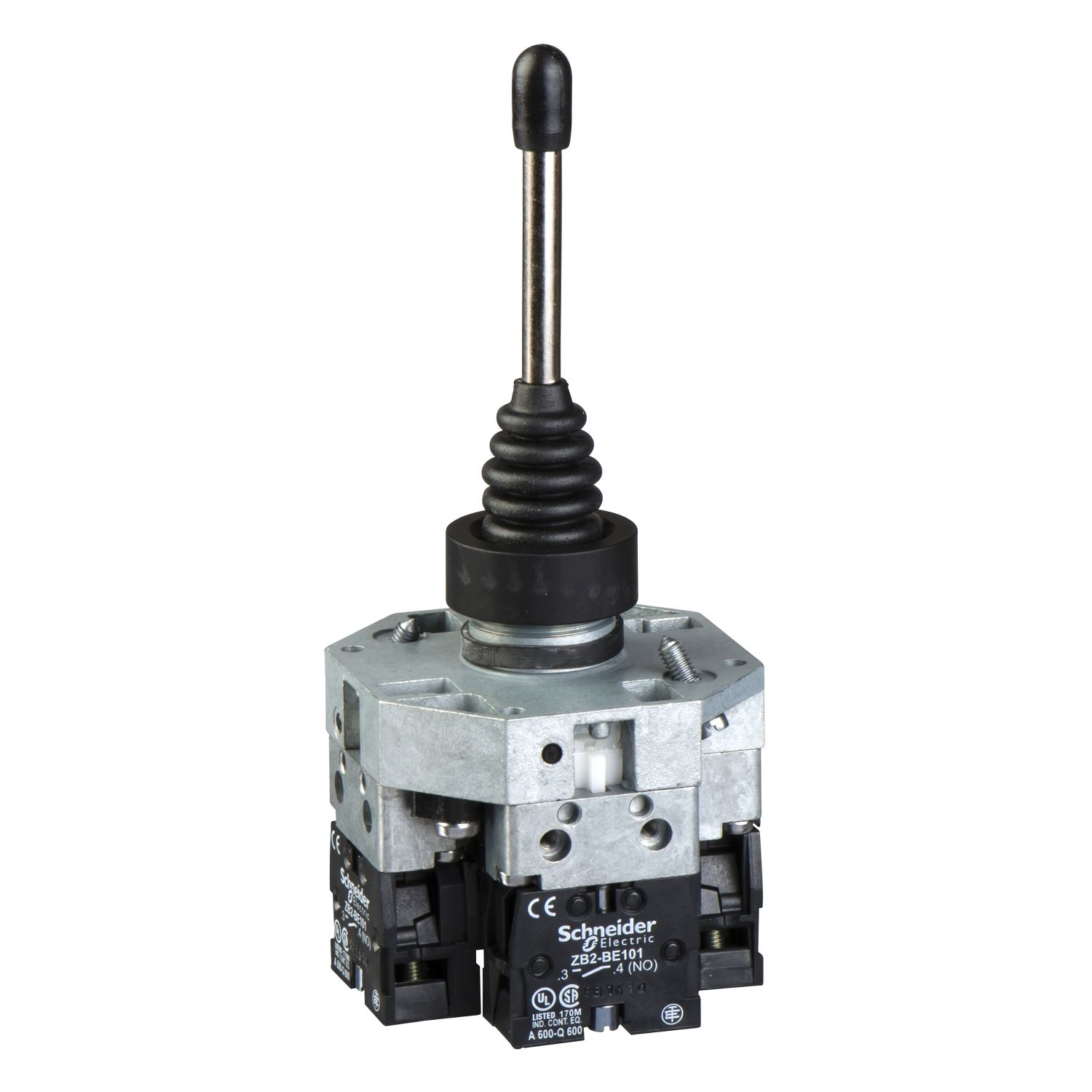 Picture of complete joystick controller, Harmony XB5, 22mm, 4 directions, 1 NO per direction