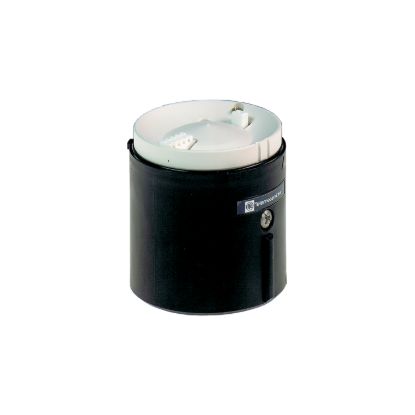 Picture of Base unit for modular tower lights, Harmony XVB, plastic, black, 70mm, bottom or side cable entry