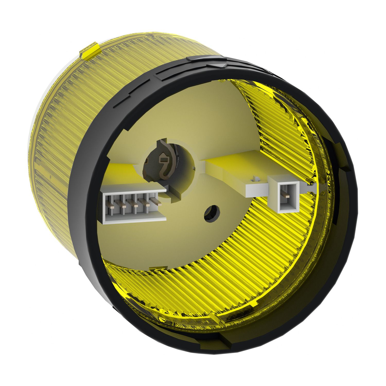 Picture of Indicator bank, Harmony XVB, illuminated unit, plastic, yellow, 70mm, steady, bulb or LED not included, 250V