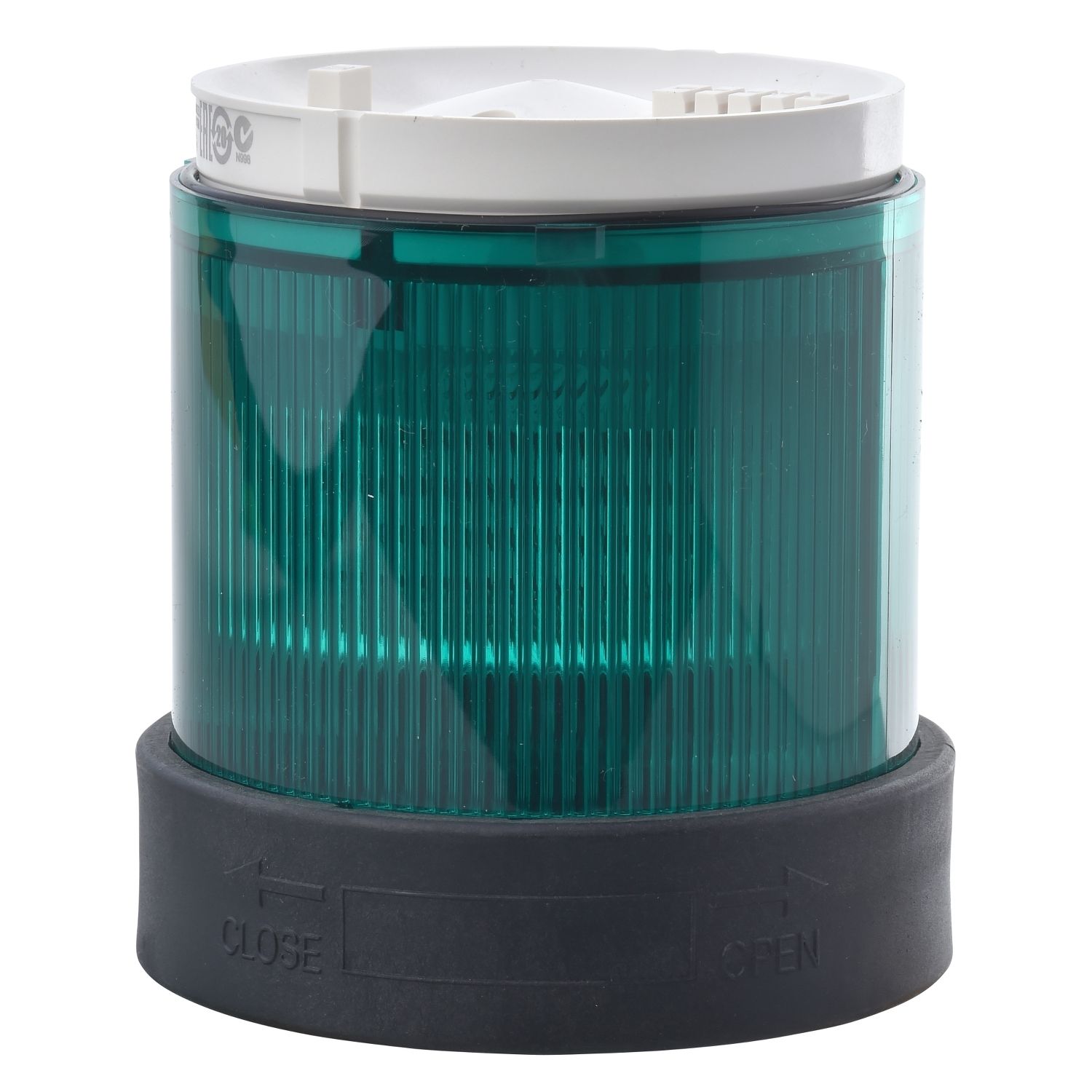 Picture of Indicator bank, Harmony XVB, illuminated unit, plastic, green, 70mm, flashing, for bulb or LED, 24V AC, 24...48V DC