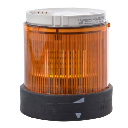 Picture of Indicator bank, Harmony XVB, illuminated unit, plastic, orange, 70mm, flashing, for bulb or LED, 24V AC, 24...48V DC