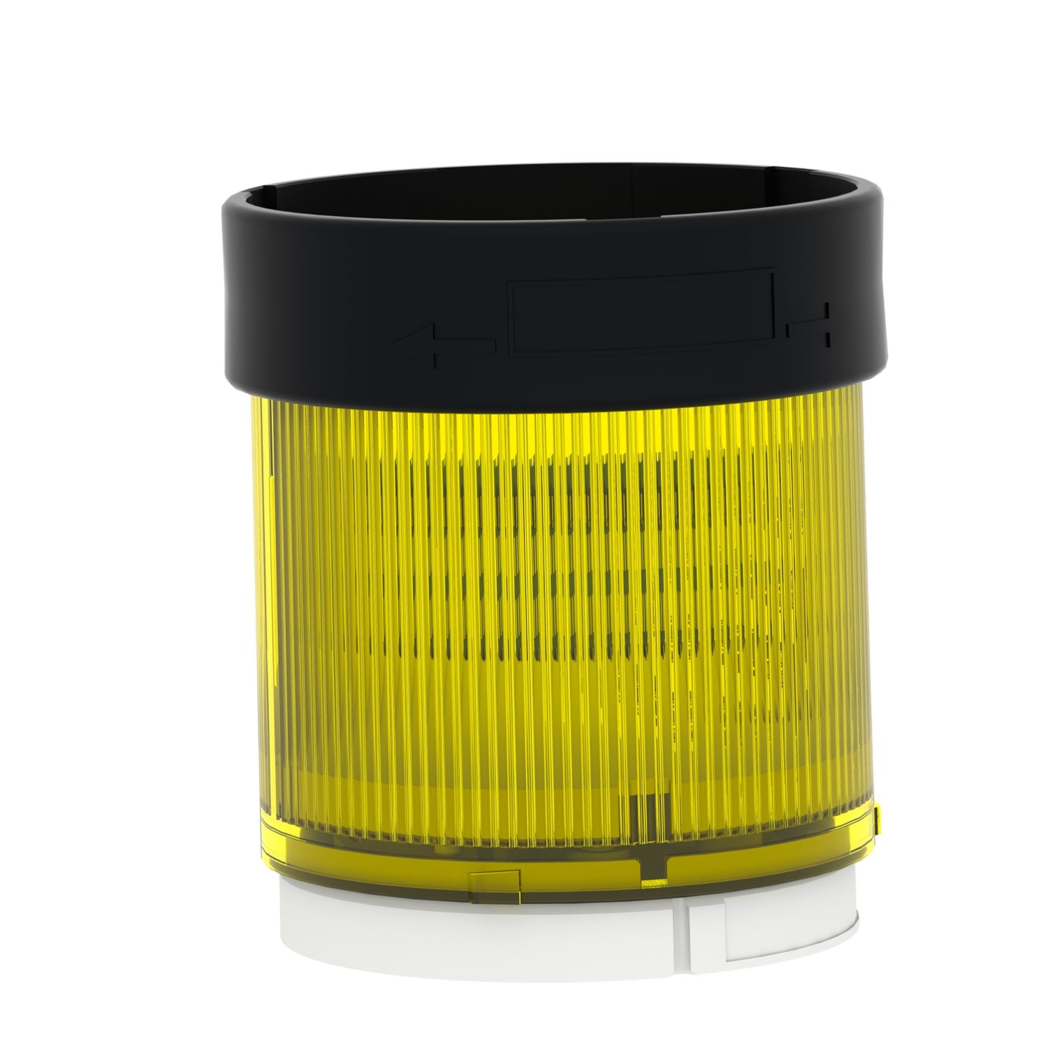 Picture of Indicator bank, Harmony XVB, illuminated unit, plastic, yellow, 70mm, flashing, for bulb or LED, 24V AC, 24...48V DC