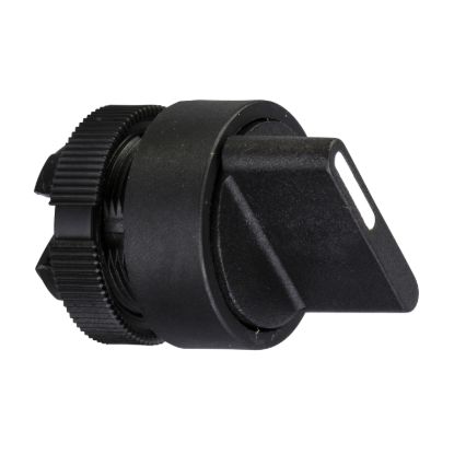 Picture of Selector switch, Harmony XAC, plastic, black handle, 2 positions, unmarked