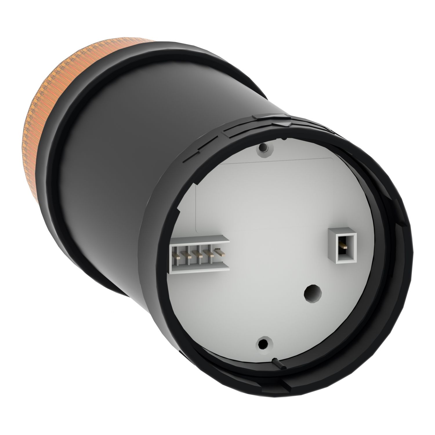 Picture of Indicator bank, Harmony XVB, illuminated unit, plastic, orange, 70mm, integral flash discharge tube, 5joule, 24V AC/DC