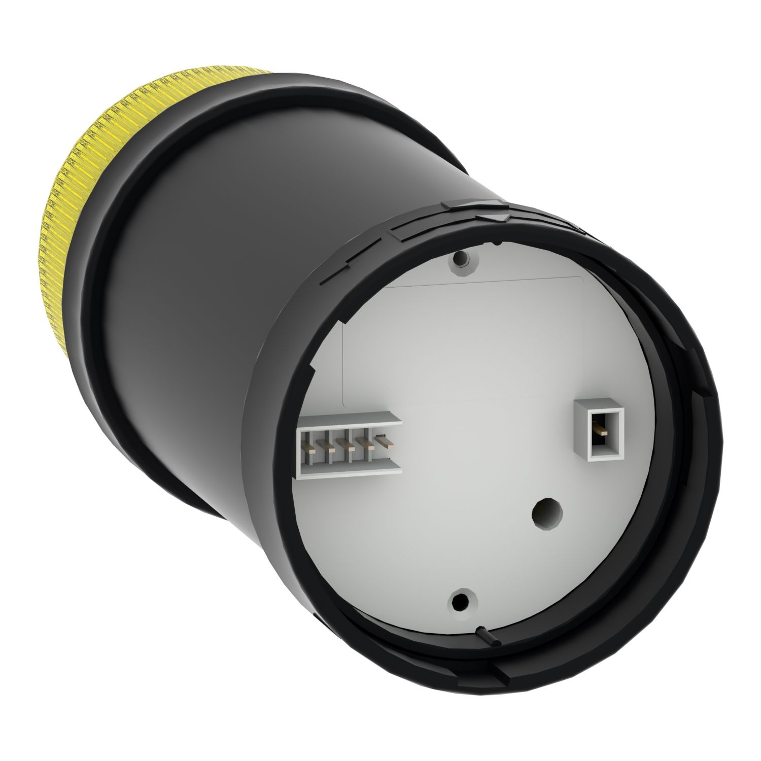 Picture of Indicator bank, Harmony XVB, illuminated unit, plastic, yellow, 70mm, integral flash discharge tube, 5joule, 24V AC/DC