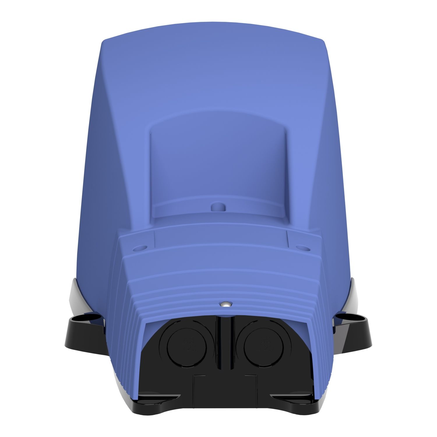 Picture of Single foot switch, Harmony XPE, plastic, blue, with cover, trigger mechanism, 1 step, 1 contact 1NC+NO, IP66