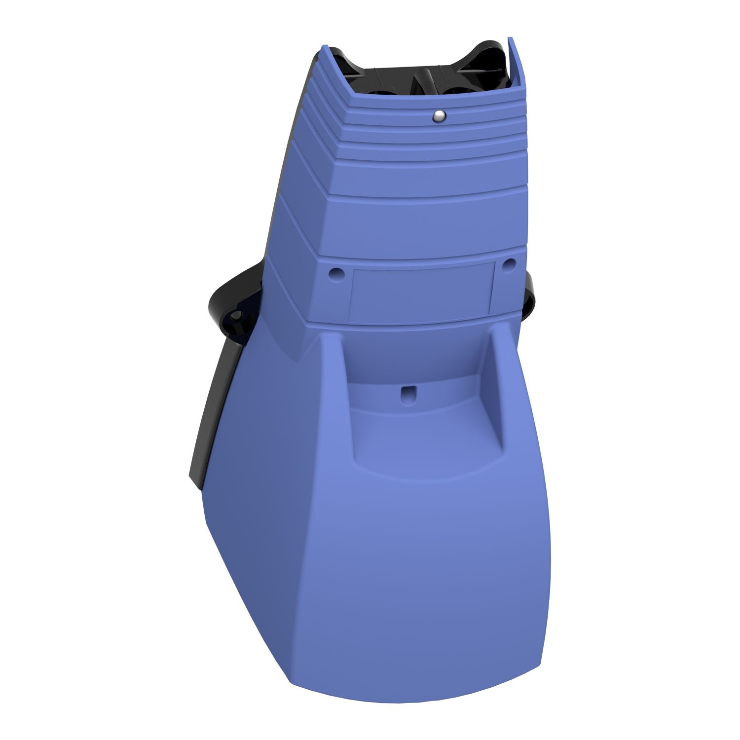 Picture of Single foot switch, Harmony XPE, plastic, blue, with cover, trigger mechanism, 1 step, 1 contact 1NC+NO, IP66