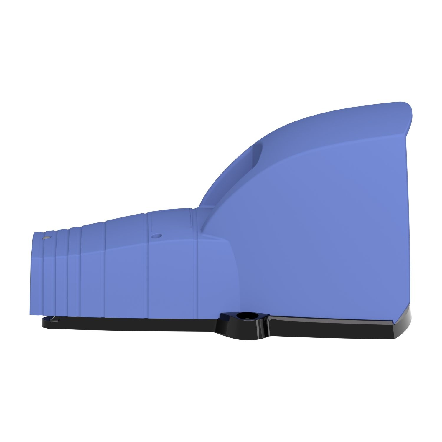 Picture of Single foot switch, Harmony XPE, plastic, blue, with cover, trigger mechanism, 1 step, 1 contact 1NC+NO, IP66