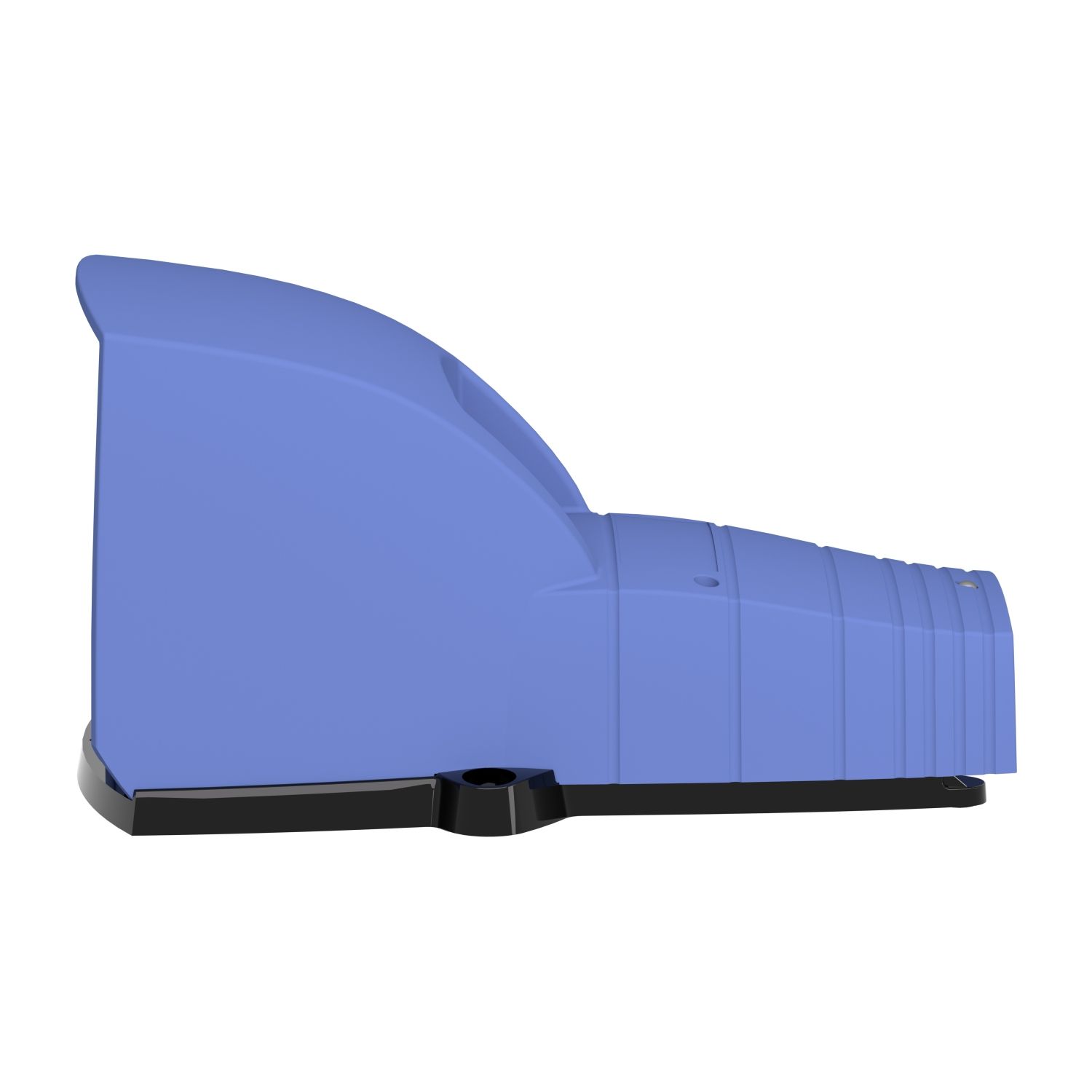 Picture of Single foot switch, Harmony XPE, plastic, blue, with cover, trigger mechanism, 1 step, 1 contact 1NC+NO, IP66
