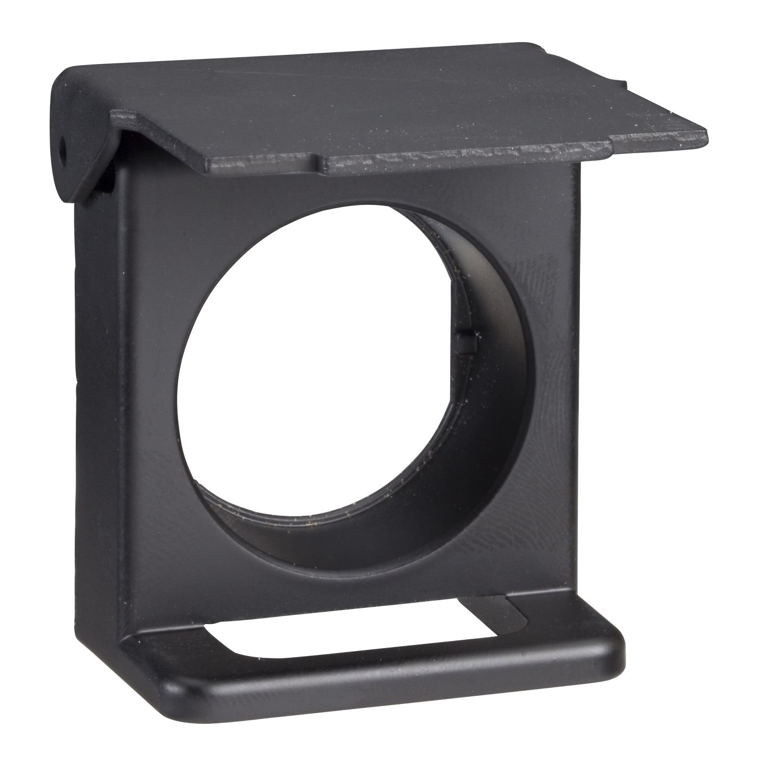 Picture of Padlockable flap, Harmony XB4, for 22mm flush push button, metal, black