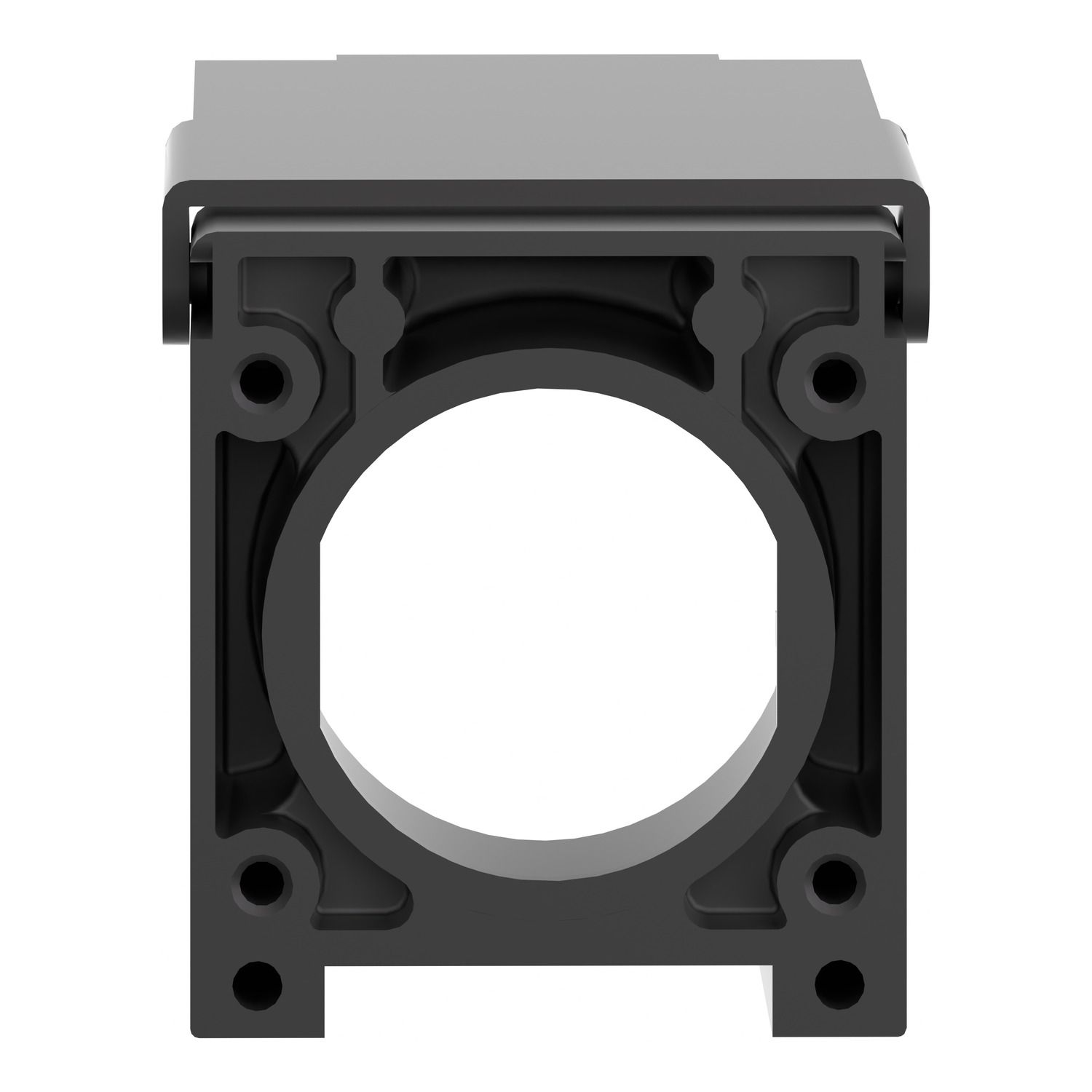 Picture of Padlockable flap, Harmony XB4, for 22mm flush push button, metal, black