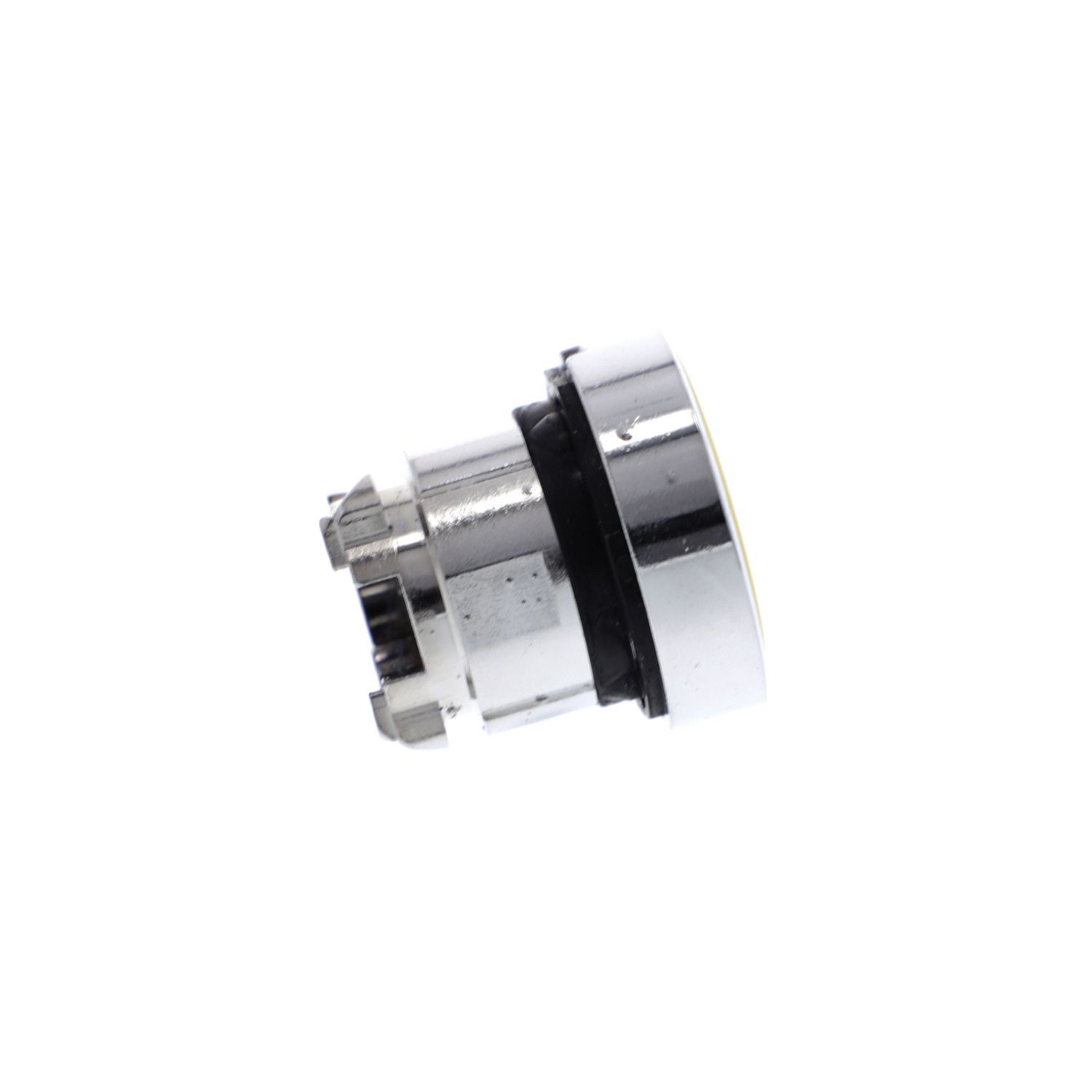 Picture of Push button head, Harmony XB4, metal, flush, yellow, 22mm, spring return, unmarked