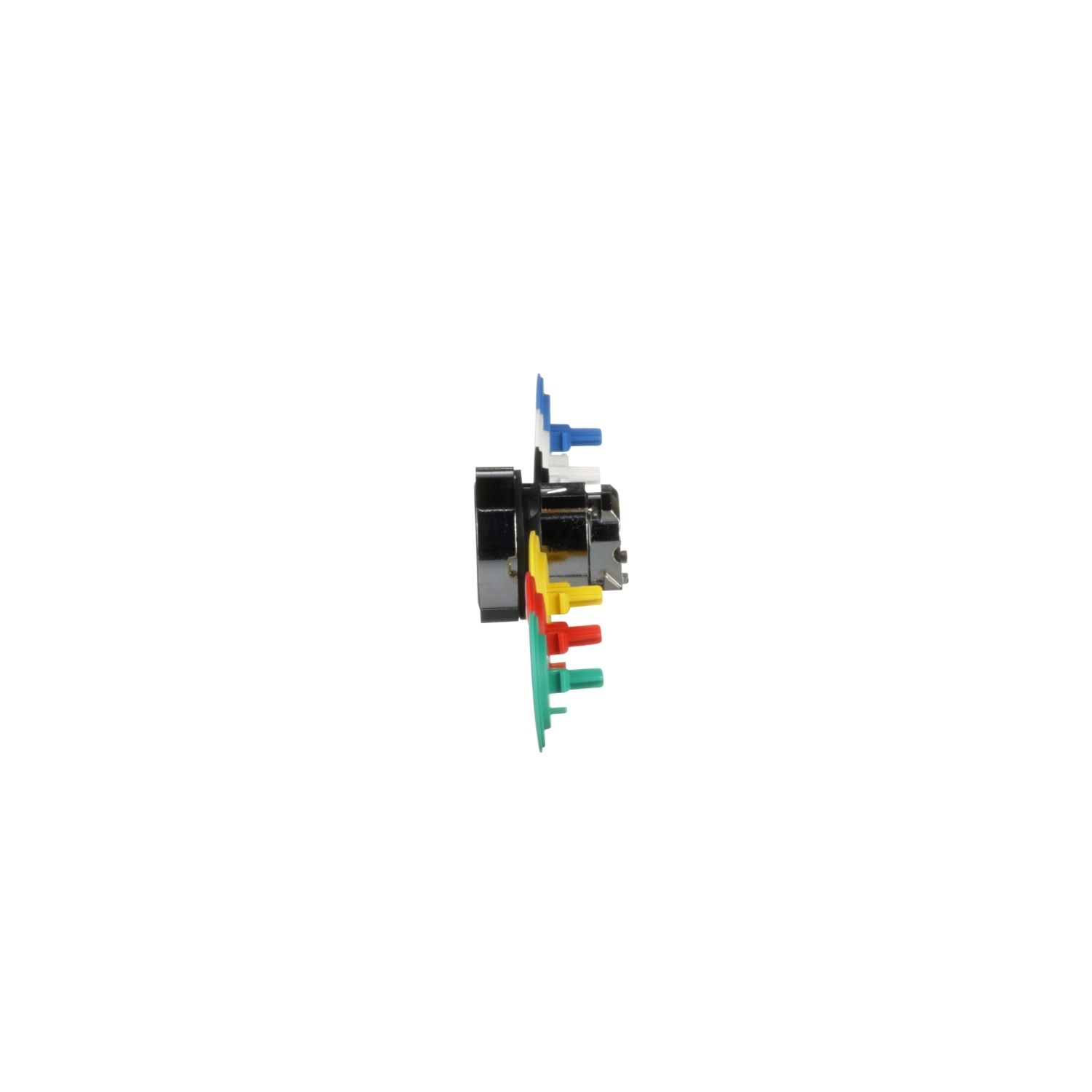 Picture of Head for non illuminated push button, Harmony XB4, metal, flush, 22mm, spring return, with 6 coloured caps unmarked