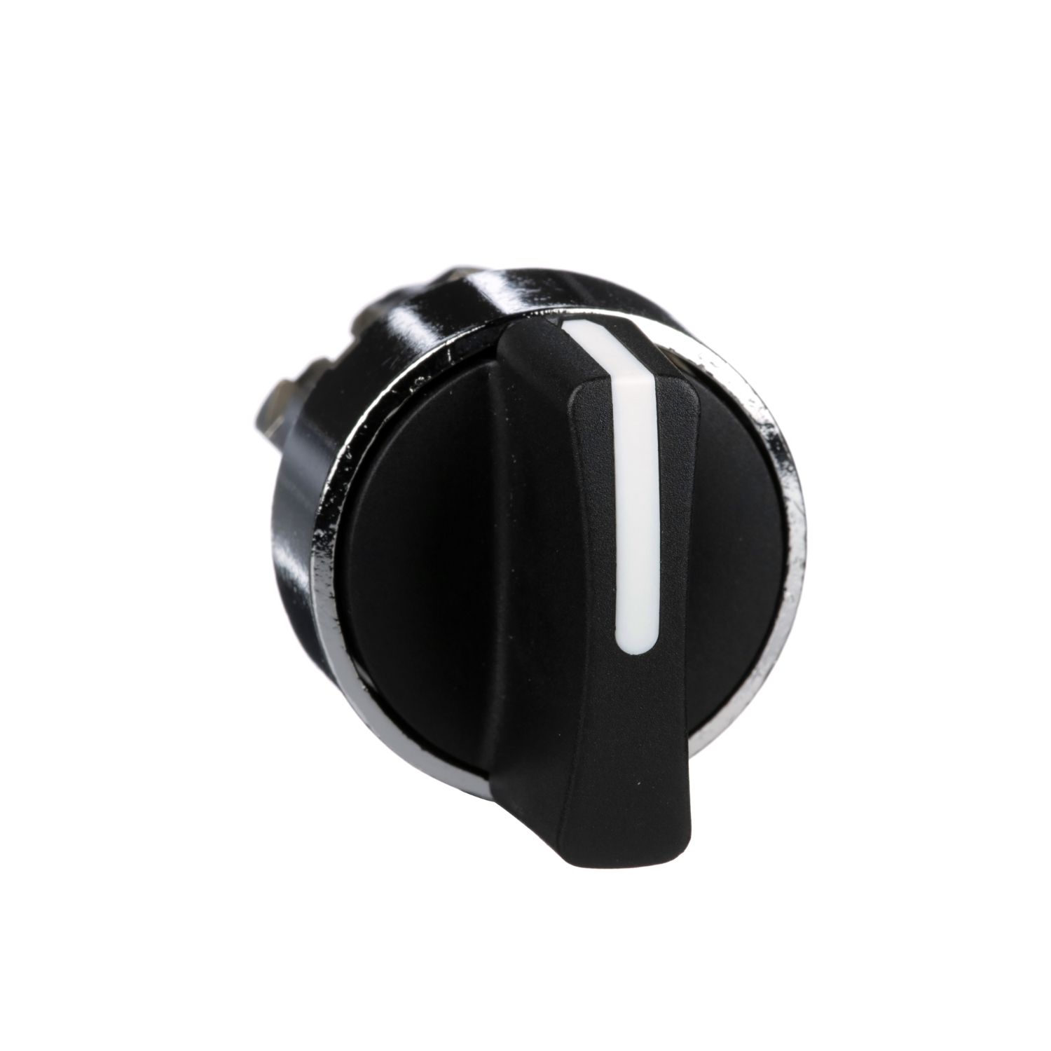 Picture of Selector switch head, Harmony XB4, metal, black, 22mm, 2 positions, stay put