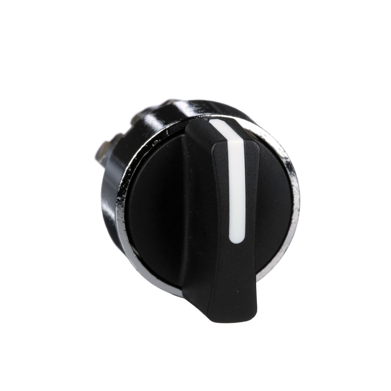 Picture of Selector switch head, Harmony XB4, metal, black, 22mm, 2 positions, stay put