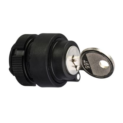 Picture of Selector switch, Harmony XAC, plastic, black, 2 positions, left/right withdrawal position, stay put