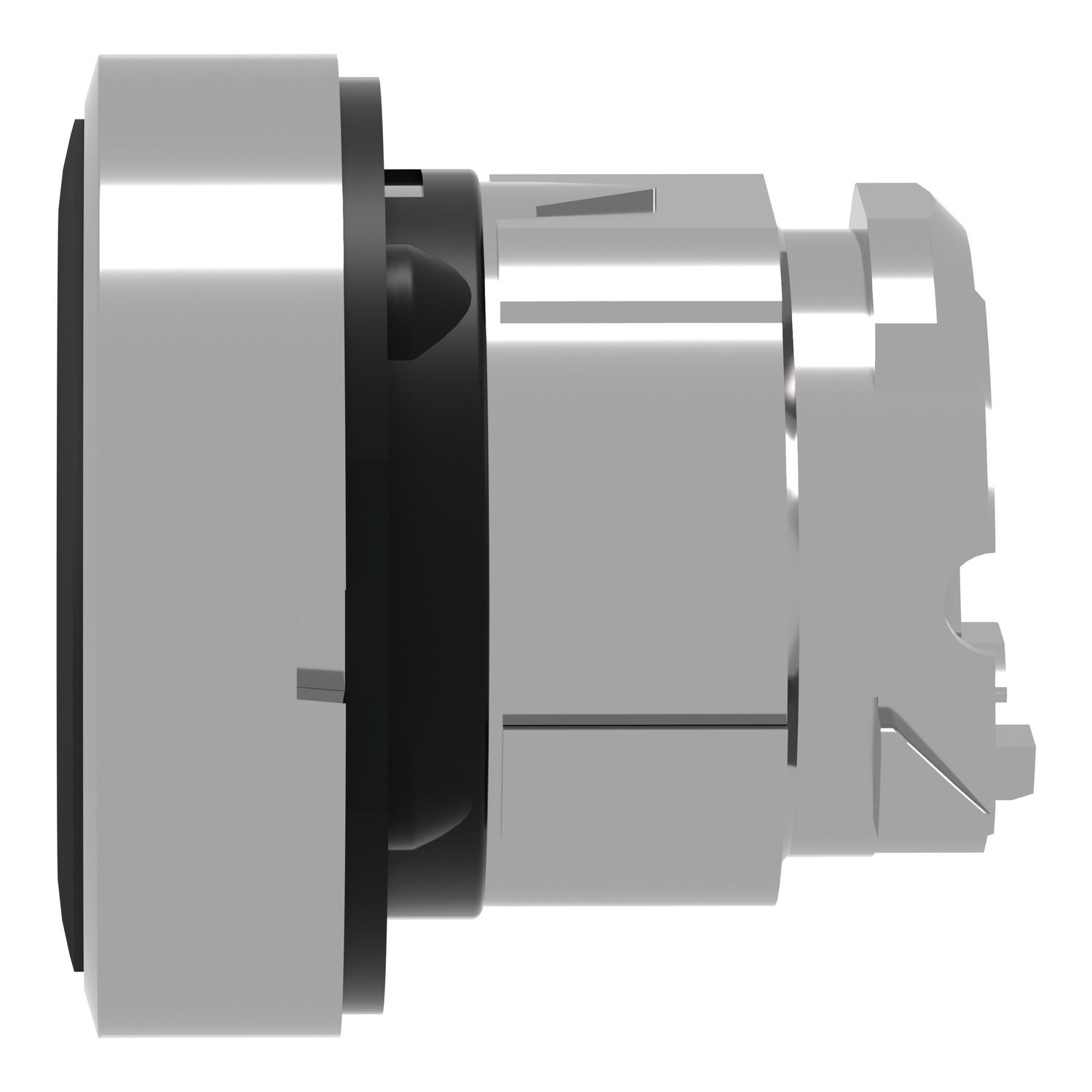 Picture of Head for non illuminated push button, Harmony XB4, metal, black, flush, 22mm, push push, unmarked