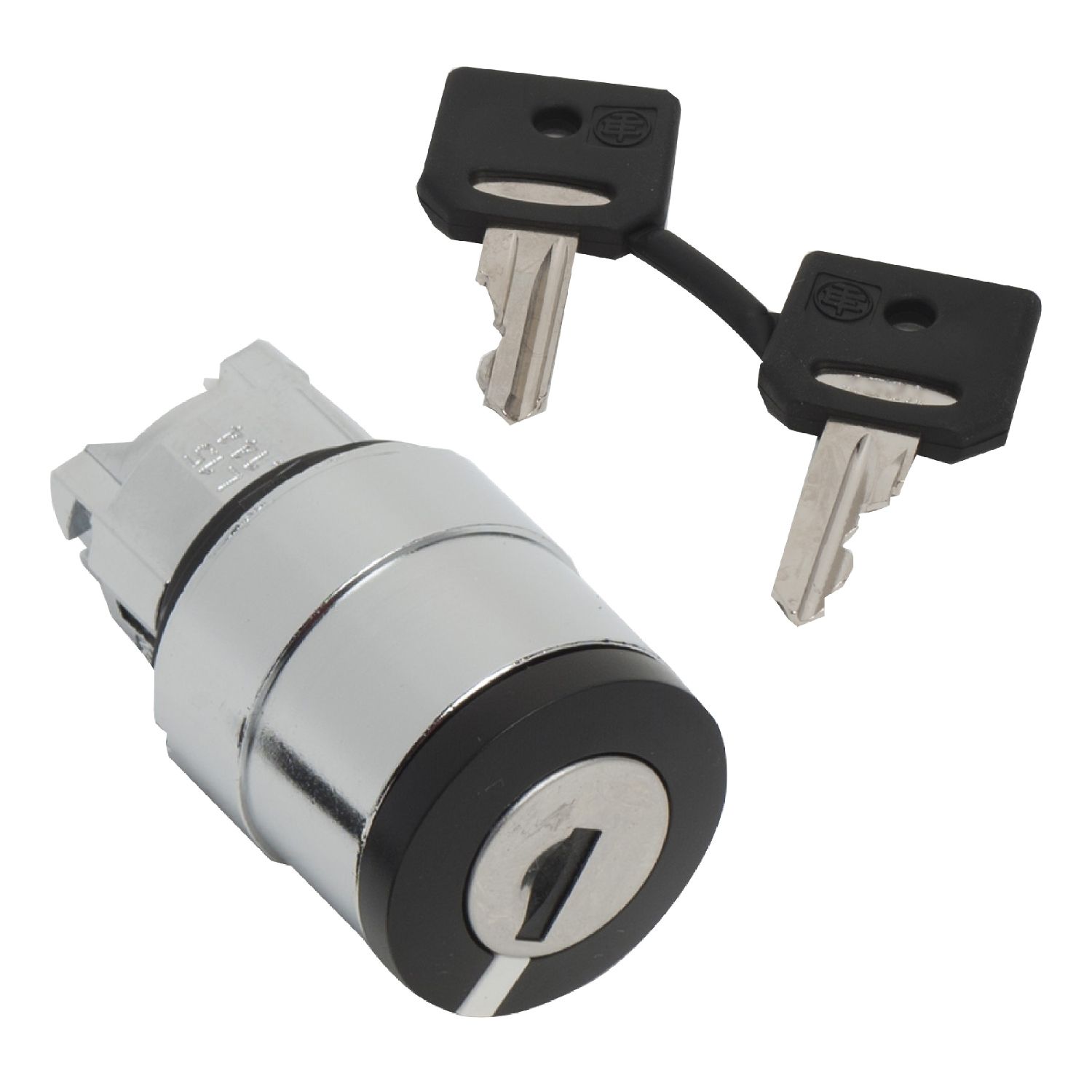 Picture of Head for key selector switch, Harmony XB4, 22mm 3 position spring return 421E