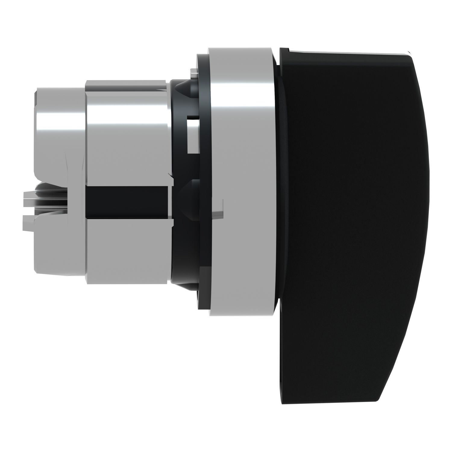 Picture of Head for selector switch, Harmony XB4, metal, black, 22mm, long handle, 3 positions, stay put