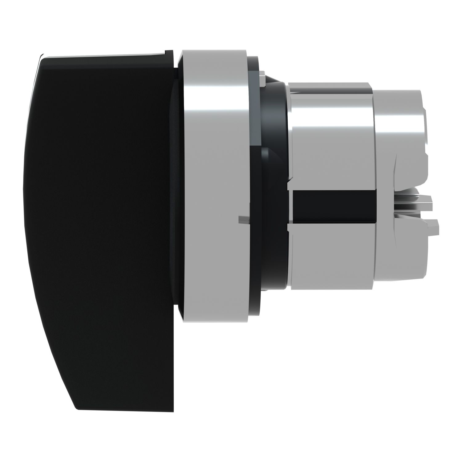 Picture of Head for selector switch, Harmony XB4, metal, black, 22mm, long handle, 3 positions, stay put
