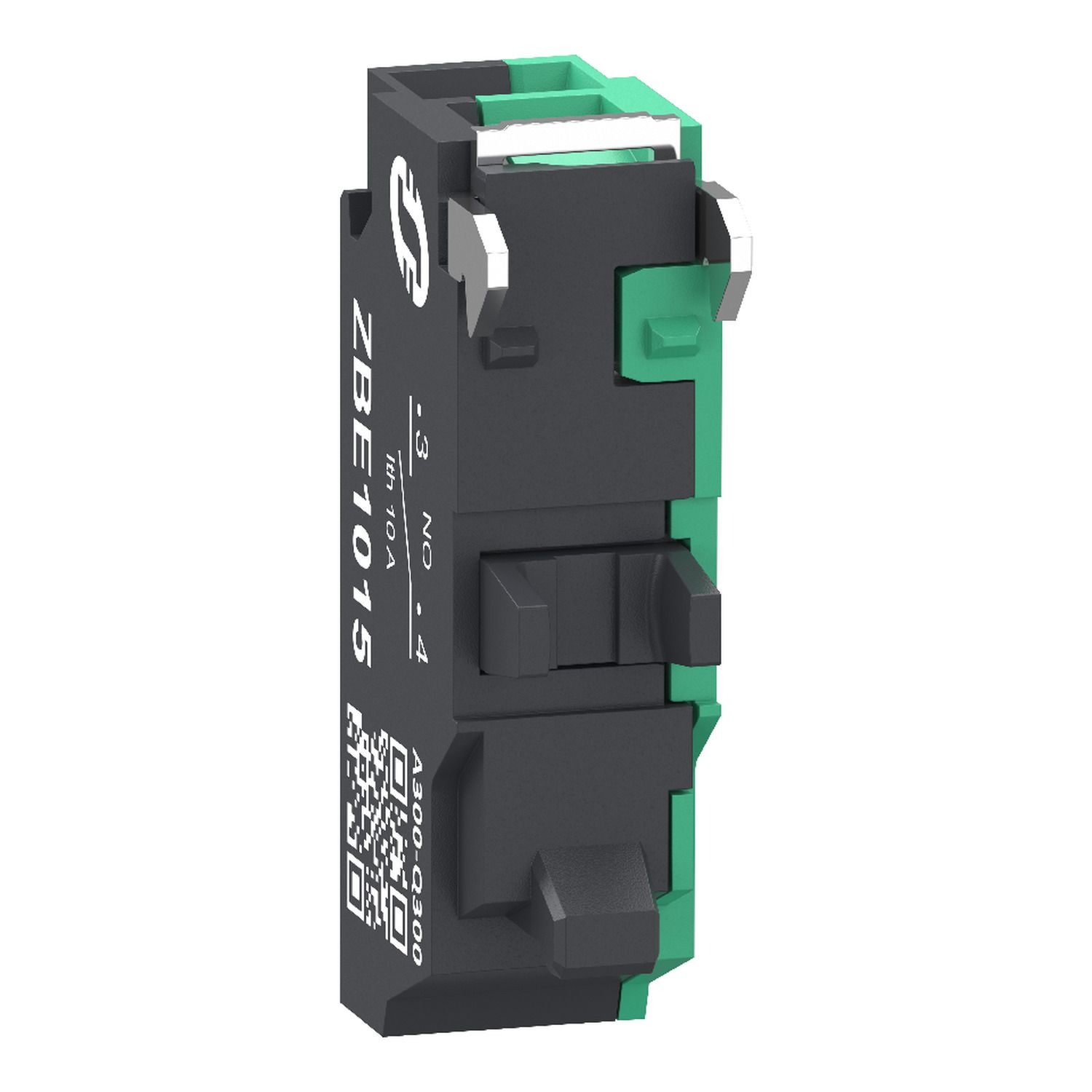 Picture of Single contact block, Harmony XB4, Hamony XB5, silver alloy, compact push in terminals, 1 NO