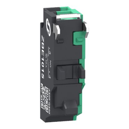 Picture of Single contact block, Harmony XB4, Hamony XB5, silver alloy, compact push in terminals, 1 NO