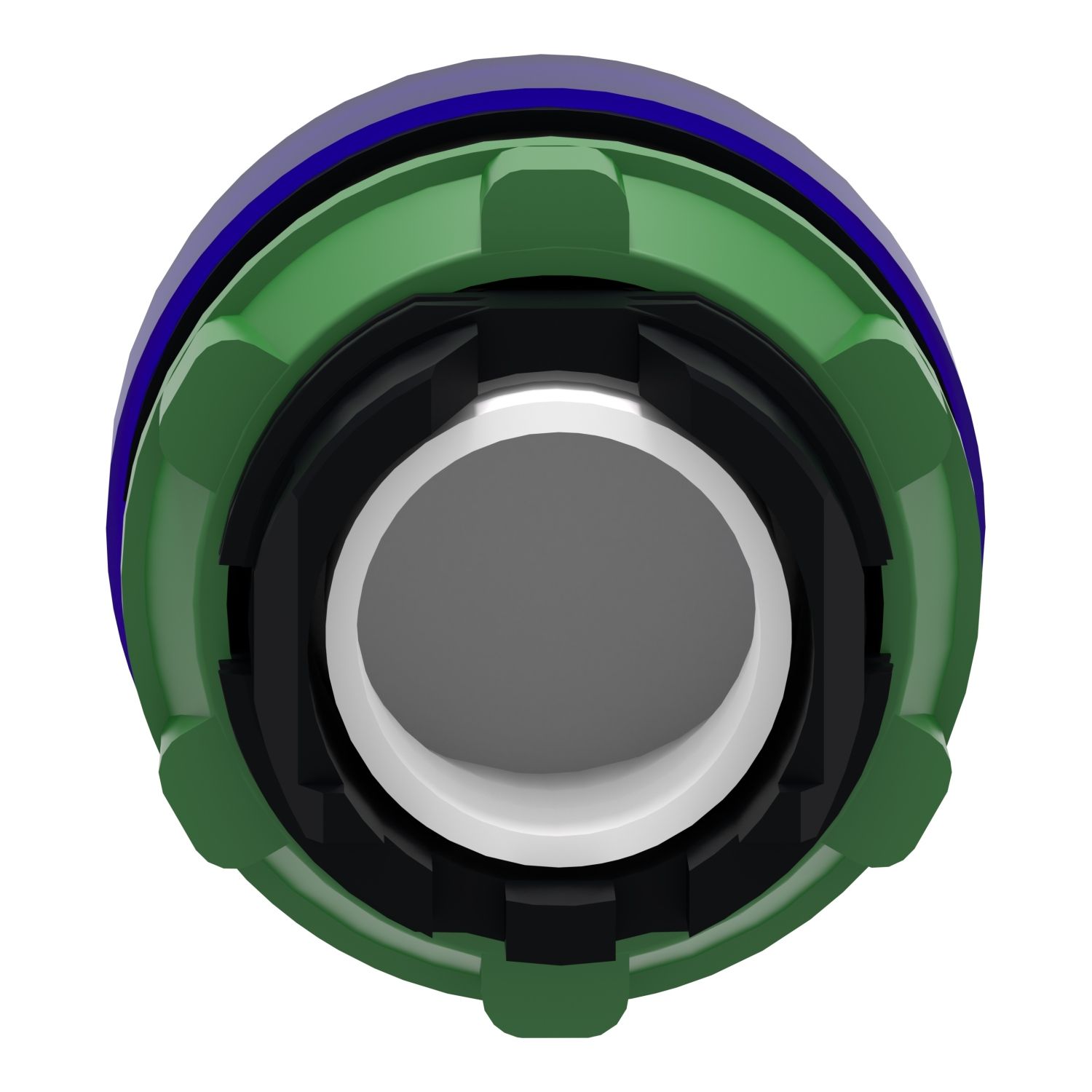 Picture of Head for Pilot light, Harmony XB5, plastic, blue, 22mm, universal LED, plain lens