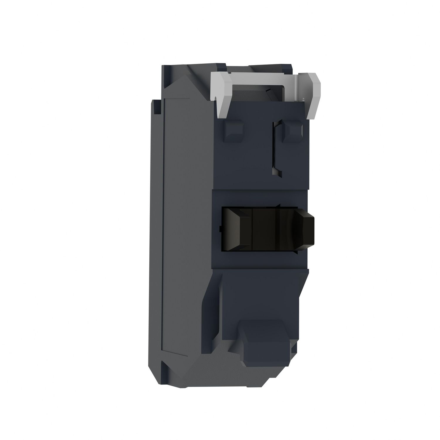 Picture of Single contact block, Harmony XB4, silver alloy, gold flashed, screw clamp terminal, dusty environment, 1NO