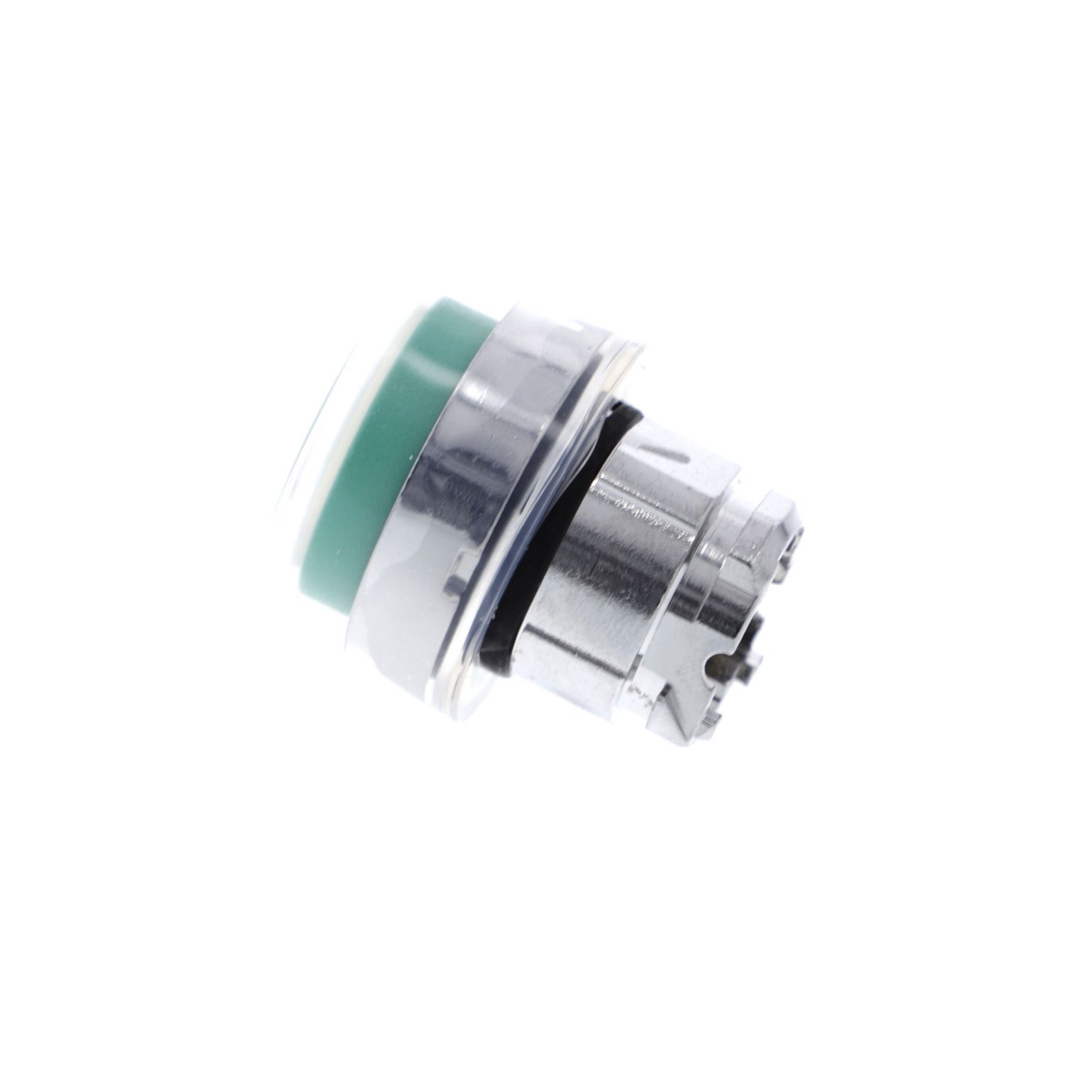 Picture of Head for non illuminated push button, Harmony XB4, metal, projecting, green, 22mm, spring return, booted, unmarked