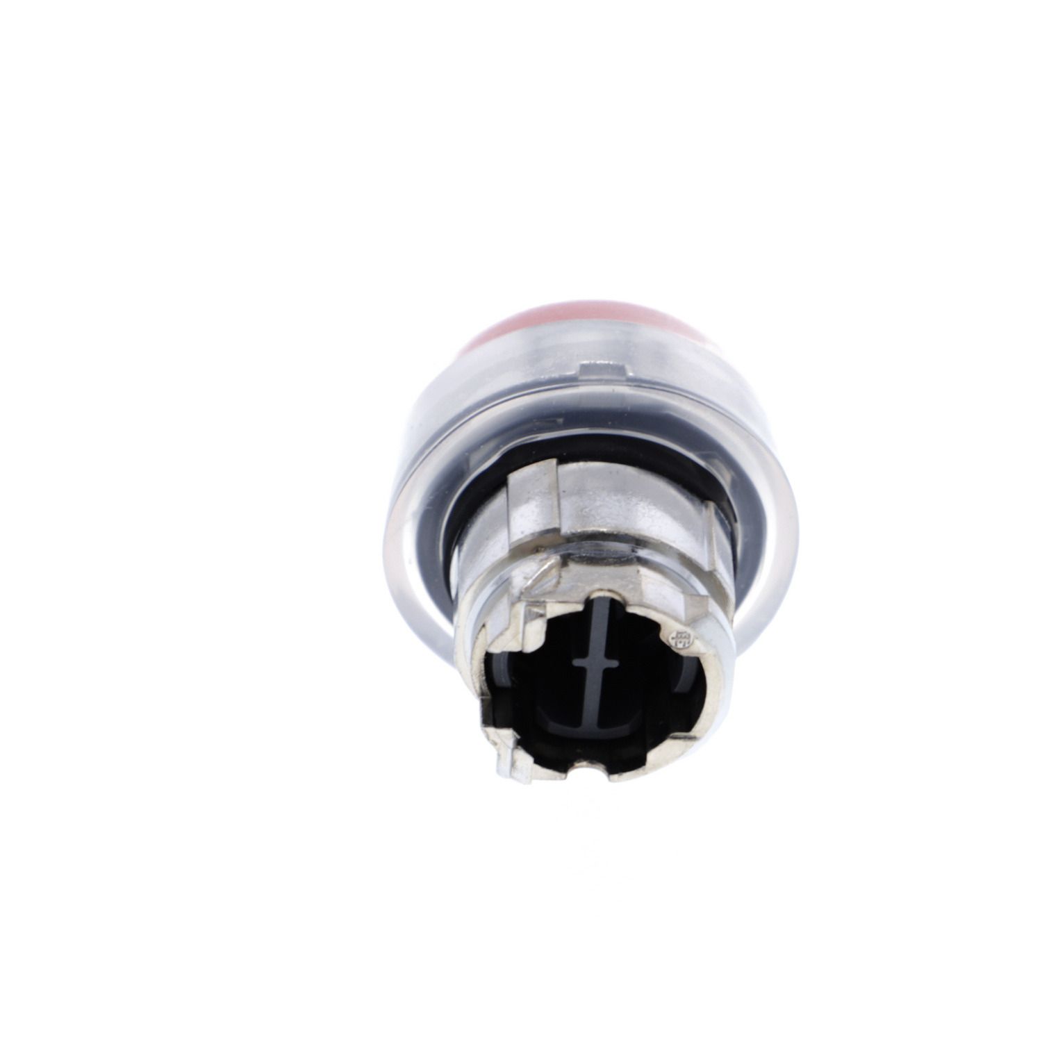 Picture of Head for non illuminated push button, Harmony XB4, metal, projecting, red, 22mm, spring return, booted, unmarked